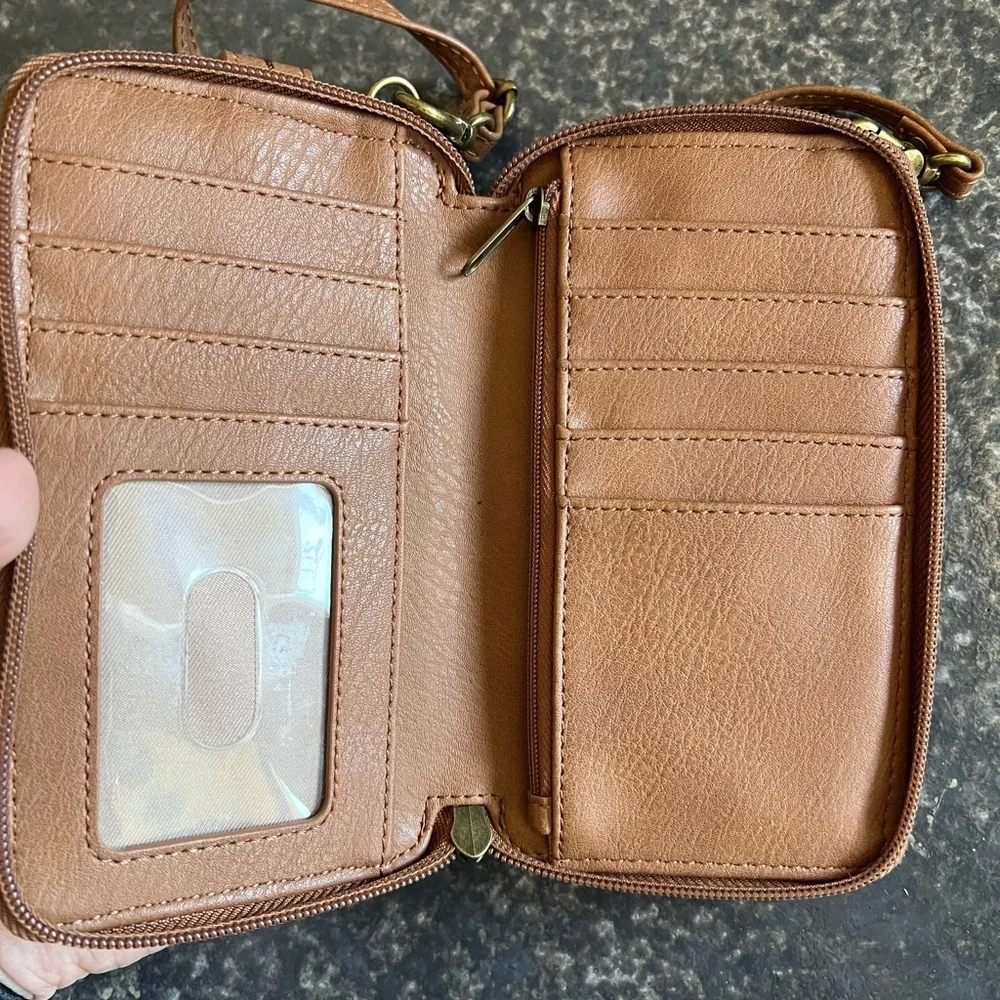 The Sak‎ Silverlake Leather Smartphone Crossbody Embossed Checkered